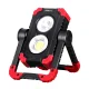 Giantz Rechargeable LED Work Light: 1000LM, 360° Rotation, USB Cordless, 4400mAh Battery, Red/Black, 14x