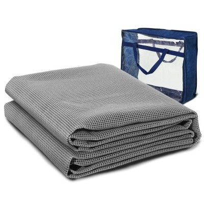 Weisshorn 5M x 2.5M Annex Matting - Heavy-Duty Non-Slip Mesh Floor Mat, UV-Treated, Mould Resistant, with Carry Bag