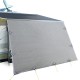 Weisshorn Caravan Privacy Screen 3.7x1.95m Roll Out Awning End Wall Sun Shade UV Protected Grey Polyethylene Weisshorn Caravan Privacy Screen 3.7x1.95m Roll Out Awning End Wall Sun Shade UV Protected Grey Polyethylene