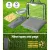 Weisshorn Caravan Privacy Screen 3.7x1.95m Roll Out Awning End Wall Sun Shade UV Protected Grey Polyethylene