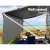 Weisshorn Caravan Privacy Screen Awning 4.6x1.95M - UV Protected, Water-Repellent Sun Shade with Carry Bag, Grey