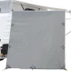 Weisshorn Caravan Awning End Screen 2.1x1.8M - UV Protection, Reversible, Water-Repellent, Includes Ropes & Pegs