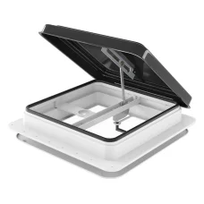 Weisshorn Black Caravan Roof Vent Hatch 350x350mm - Low Noise, Insect-Proof, All-Weather, Easy Install, 1-Year Warranty