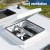 Weisshorn 12V Caravan Roof Vent Fan - White, 42x42cm, Low Noise, Insect-Proof, Reversible Airflow, All-Weather Use