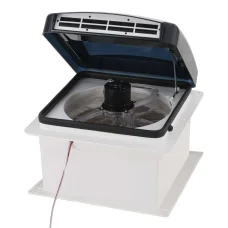 Weisshorn Caravan Vent: 12V Reversible Fan, Low Noise, Insect-Proof, 50° Wide Angle, Fits 36cm Roof, All-Weather Use