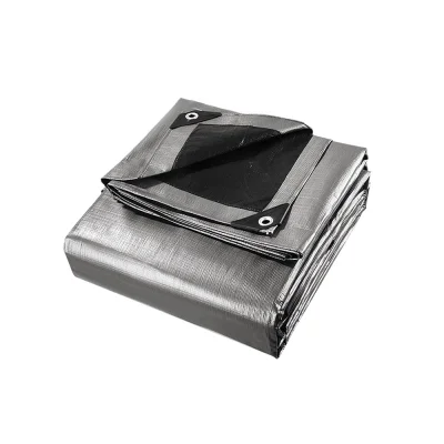 Instahut 9x12m Heavy Duty Polyethylene Tarp - Waterproof, UV-Resistant, Reinforced Edges for Camping & Outdoor Use