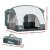 Weisshorn SUV Camping Tent with Rear Extension, Water-Resistant PU2000 Oxford Fabric, Fits 4, 250x200x200cm, Grey