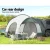 Weisshorn SUV Camping Tent with Rear Extension, Water-Resistant PU2000 Oxford Fabric, Fits 4, 250x200x200cm, Grey