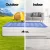 Weisshorn Queen Air Mattress 46cm - Flocked PVC, Built-in Pump, Quick 4-min Inflation, Indoor/Outdoor Use, 300kg Capacity