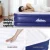 Weisshorn King Size Air Mattress - 51cm Flocked PVC Bed w/ AC Pump, Quick 5min Inflation, Indoor/Outdoor, 300kg Capacity