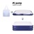 Weisshorn King Size Air Mattress - 51cm Flocked PVC Bed w/ AC Pump, Quick 5min Inflation, Indoor/Outdoor, 300kg Capacity