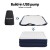 Weisshorn Double Air Mattress - 46cm Flocked PVC Bed with Built-in Pump, Inflates in 3 Mins for Indoor/Outdoor Comfort