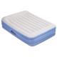 Weisshorn Queen Air Mattress, 46cm Inflatable Bed with Flocked Surface, Built-in Pump, Quick Inflate, Indoor/Outdoor Use