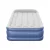 Bestway Single Air Mattress 46cm - Navy, Flocked Surface, Built-in Pump, I-Beam Design, Indoor/Outdoor Use