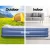Bestway Single Air Mattress 46cm - Navy, Flocked Surface, Built-in Pump, I-Beam Design, Indoor/Outdoor Use