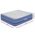 Bestway King Size Air Mattress - 56cm Inflatable Bed, Flocked Surface, Built-in Pump & Pillow, Easy Set-Up, Blue