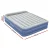 Bestway Queen Size Air Mattress - Inflatable 46cm Airbed with Built-in Pump, Flocked Surface, Indoor/Outdoor Use