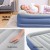Bestway Queen Size Air Mattress - Inflatable 46cm Airbed with Built-in Pump, Flocked Surface, Indoor/Outdoor Use