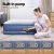 Bestway Queen Size Air Mattress - Inflatable 46cm Airbed with Built-in Pump, Flocked Surface, Indoor/Outdoor Use