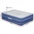 Bestway Queen Air Mattress - Inflatable Bed, 61cm, Blue, Flocked Surface, Built-in Pump, Indoor/Outdoor Use