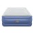 Bestway Queen Air Mattress - Inflatable Bed, 61cm, Blue, Flocked Surface, Built-in Pump, Indoor/Outdoor Use