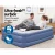 Bestway Queen Air Mattress - Inflatable Bed, 61cm, Blue, Flocked Surface, Built-in Pump, Indoor/Outdoor Use