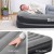 Bestway Single Air Mattress 46cm, Inflatable Bed, Black, Tritech Construction, Built-In Pump, Indoor/Outdoor Use