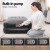 Bestway Single Air Mattress 46cm, Inflatable Bed, Black, Tritech Construction, Built-In Pump, Indoor/Outdoor Use