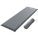 Weisshorn Self-Inflating Camping Mat, 6cm Thick Foam, Durable Taffeta, 60s Inflation, 189x66cm, Grey, w/ Carry