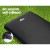 Weisshorn Self-Inflating Camping Mattress - 9.5cm Polyurethane Foam, Suede Surface, Black, 187x66cm, with Carry Bag