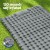 Weisshorn Self-Inflating Camping Mattress Double Air Bed with Pillow, 9cm Thick, Water-resistant, 200x140cm, Green/Blue