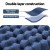 Weisshorn Self-Inflating Camping Mattress - 9cm Thick, 200x70cm, Durable TPU Coating, Includes Pillow & Carry Bag