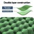 Weisshorn Green Self-Inflating Camping Mattress - 200x70x9cm, Durable Polyester TPU, Includes Pillow & Carry Bag