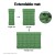 Weisshorn Green Self-Inflating Camping Mattress - 200x70x9cm, Durable Polyester TPU, Includes Pillow & Carry Bag