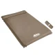 Weisshorn Double Self-Inflating Camping Mattress, 10cm Thick, Water-Resistant, Coffee Colour, 196x136cm with Carry Bag
