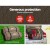 Weisshorn Double Self-Inflating Camping Mat - 9.5cm Thick, Coffee, Water-Resistant Foam, 187x132cm, Joinable, with Carry
