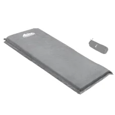 Weisshorn Self-Inflating Camping Mattress Grey | 9.5cm Thick Foam | Water Resistant | 187x66cm | Easy Setup & Carry