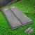 Weisshorn Double Self-Inflating Camping Mattress - 9.5cm Thick, Water-Resistant, Joinable, Grey, 187x132cm, w/ Carry