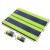 Weisshorn Double Self-Inflating Camping Mattress - 2.5cm Thick Foam, Water-Resistant, Joinable, 190x128cm, Green
