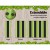 Weisshorn Double Self-Inflating Camping Mattress - 2.5cm Thick Foam, Water-Resistant, Joinable, 190x128cm, Green