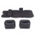 Weisshorn 176x80 Inflatable Car Mattress - Charcoal PVC SUV Camping Bed with Pump, Pillows, Non-Slip Design & Bag