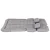 Weisshorn Inflatable Car Mattress 175x130cm, Grey - Premium PVC Camping Bed, Includes Air Pump & Pillows, 300kg Capacity