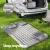 Weisshorn Inflatable Car Mattress 175x130cm, Grey - Premium PVC Camping Bed, Includes Air Pump & Pillows, 300kg Capacity