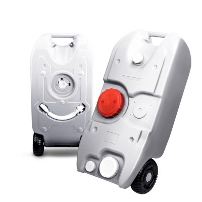 Weisshorn 40L Portable Wheel Water Tank - Durable Polyethylene, Easy Transport, Camping & RV, SGS Approved, Grey Weisshorn 40L Portable Wheel Water Tank - Durable Polyethylene, Easy Transport, Camping & RV, SGS Approved, Grey