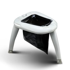 Weisshorn Portable Folding Camping Toilet - Durable Plastic, 120kg Capacity, Anti-Slip Legs, Includes 10 Waste Bags
