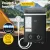 Devanti Portable LPG Gas Water Heater with Pump, Black – Outdoor Shower System, Adjustable Temp, LED Display, 60°C Max