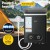 Devanti Portable LPG Gas Water Heater, Black - Outdoor Shower with LED Display, Adjustable Temp, Safety Features
