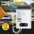 Devanti Portable LPG Gas Water Heater with Pump, LED Display, and Safety Features for Outdoor Use - White