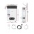 Devanti Portable Gas Water Heater - White Outdoor Camping Shower with LED Display, 60°C Max Temp, Lightweight & Safe
