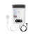 Devanti Portable Gas Water Heater - White Outdoor Camping Shower with LED Display, 60°C Max Temp, Lightweight & Safe